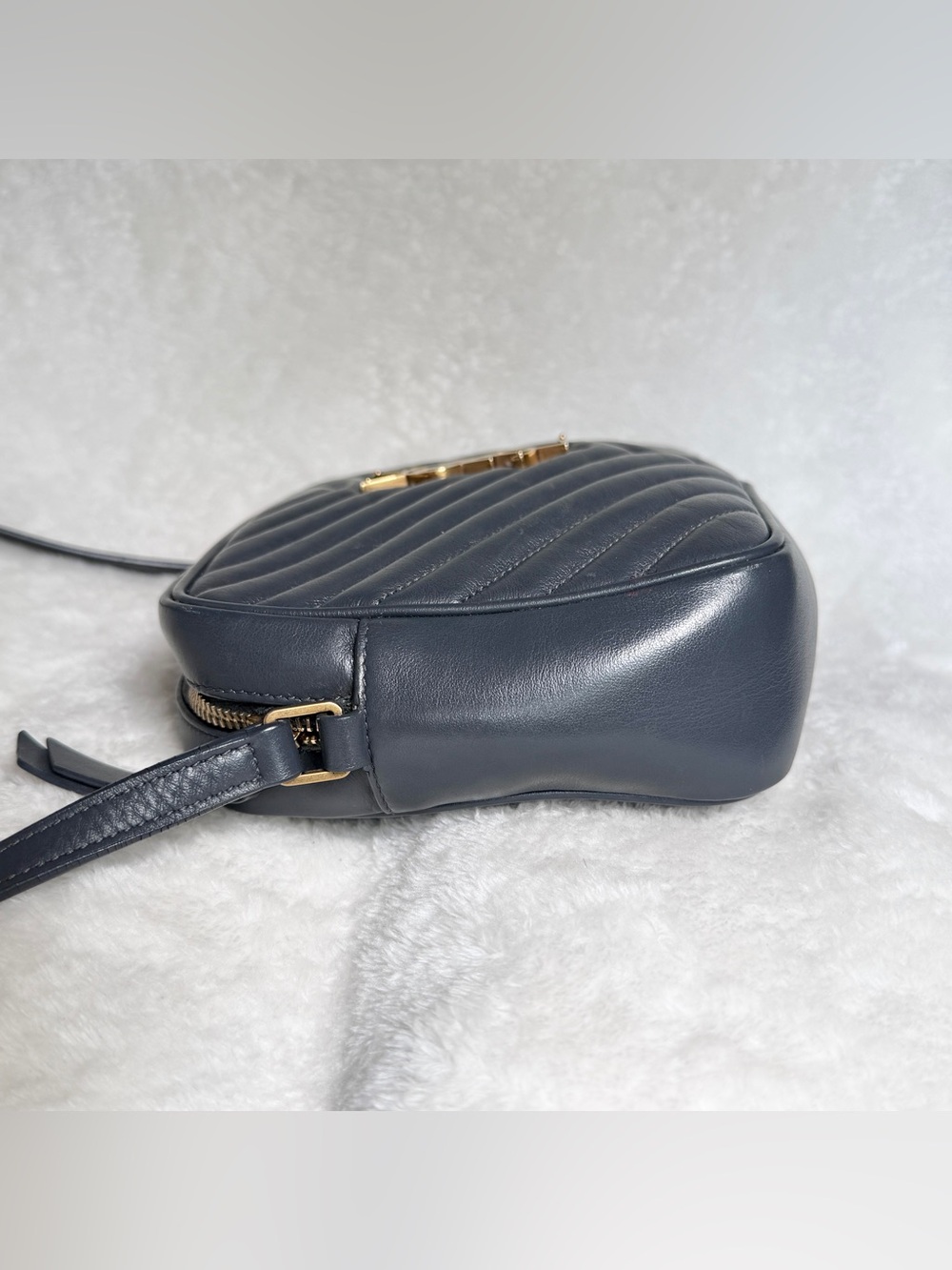 Saint Laurent Lou Camera Bag Navy - Picture 5 of 12